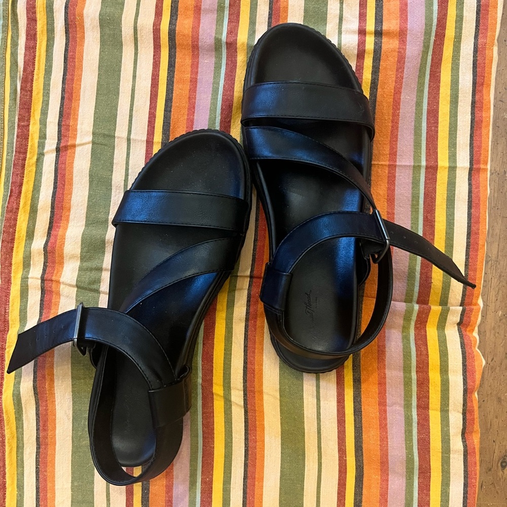 Black Strappy Sandals